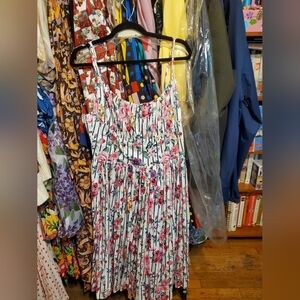 Retrospec'd Striped Floral Midi Dress Australian Size 16 Has Stretch